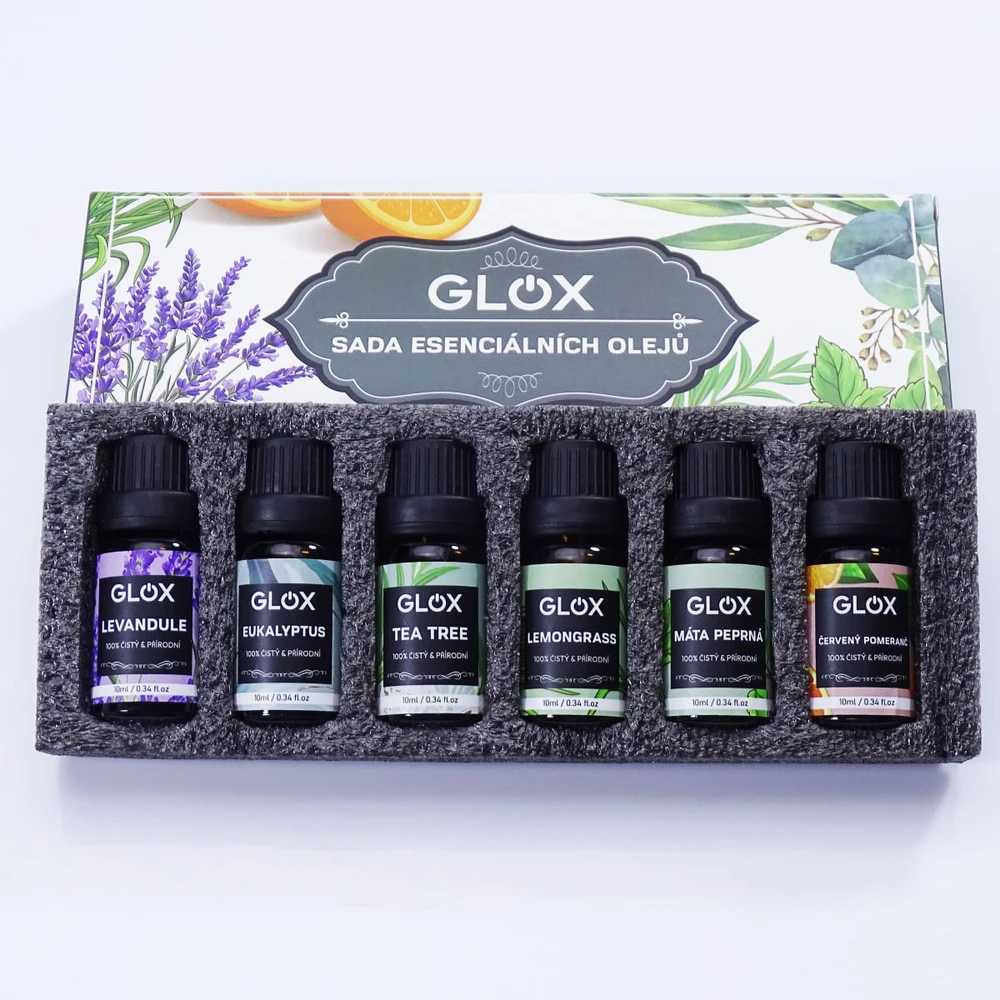Drėkintuvas GLOXAO1 - Set of 6 Aromatherapy Oils