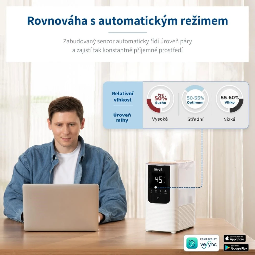 Levoit Oasis Mist Smart oro drėkintuvas 4,5L