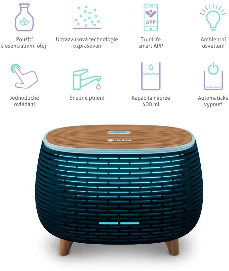 Drėkintuvas TrueLife AIR Diffuser D6 Smart - Aroma difuzér