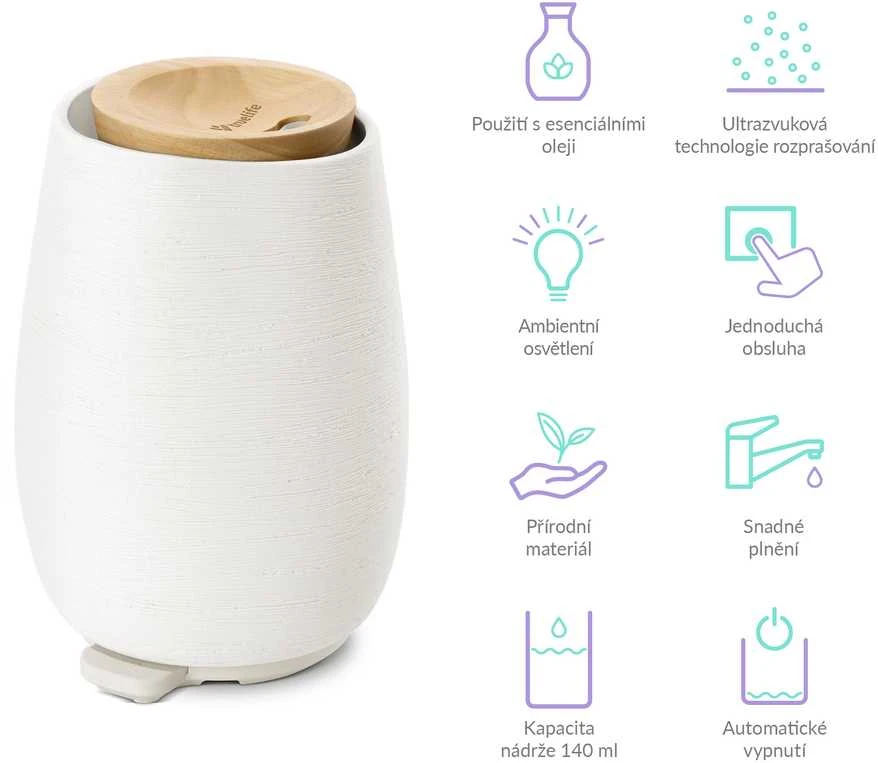 Drėkintuvas TrueLife AIR Diffuser D8 - Aroma difuzér