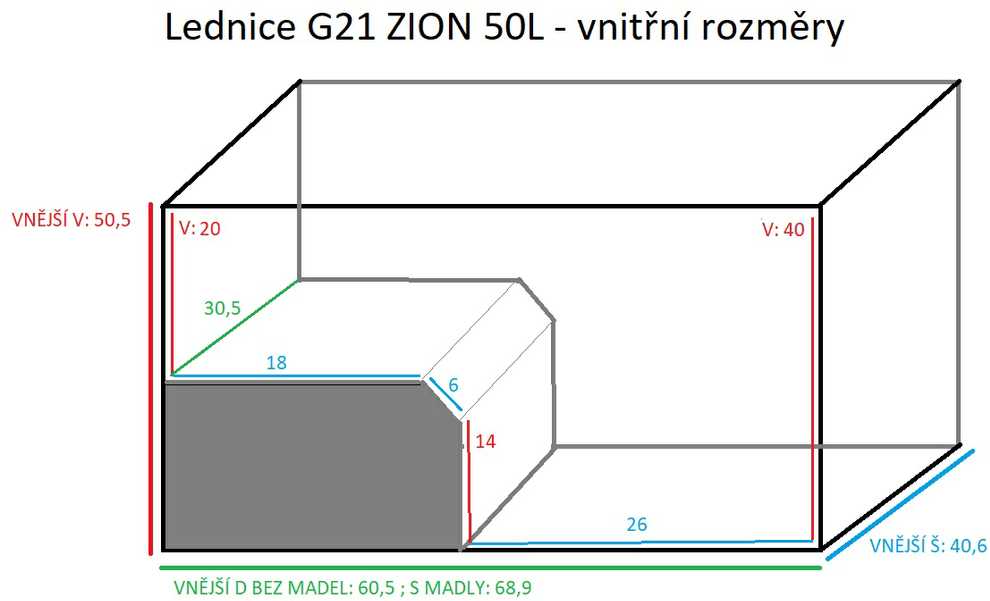 DTM G21 Zion 50 l compressor šaldytuvas