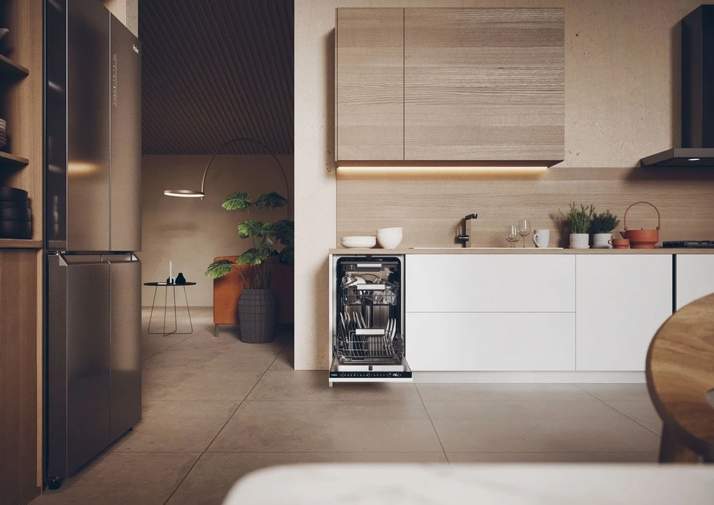 DTV Haier SXI1C3BF2BT-01 I-PRO SHINE SERIES 4 built-in indaplovė, 11 place settings, 45 cm wide