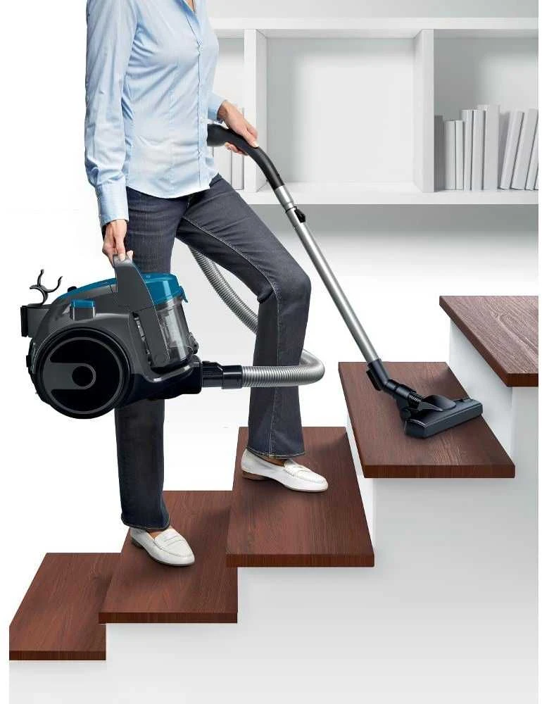 Bosch | Dulkių siurblys | BGS05A220 | Be maišelio | Dulkių talpa 1,5 l | Pilkas/Mėlyna