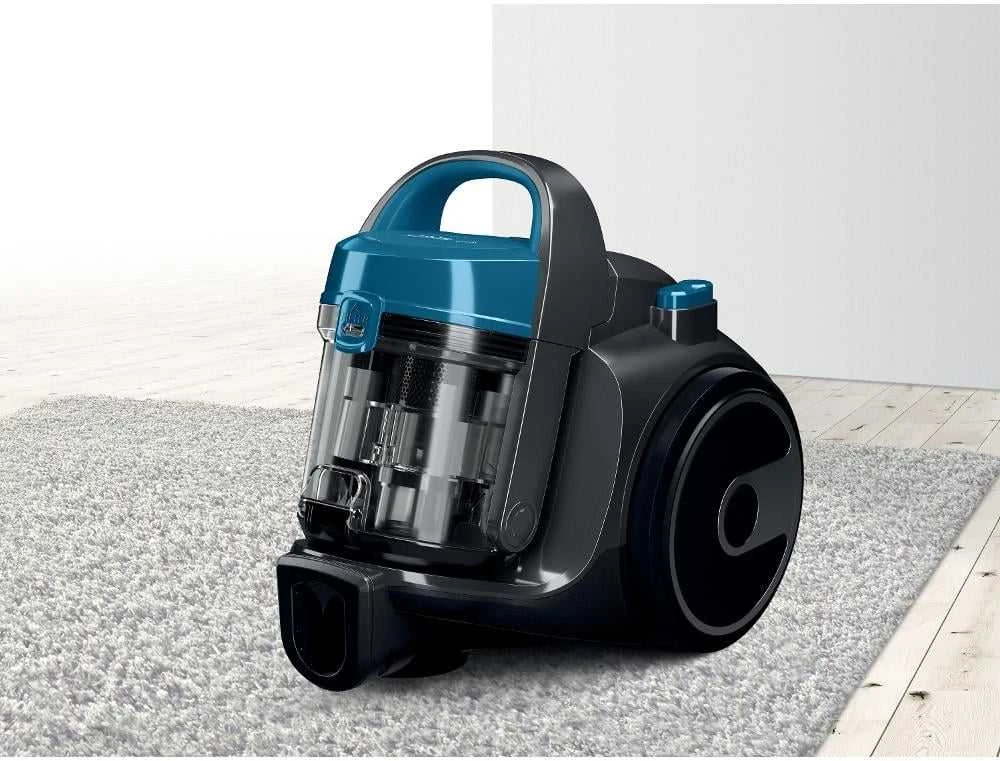 Bosch | Dulkių siurblys | BGS05A220 | Be maišelio | Dulkių talpa 1,5 l | Pilkas/Mėlyna