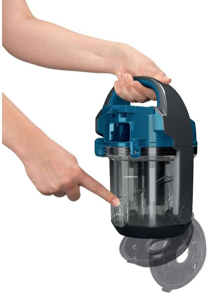Bosch | Dulkių siurblys | BGS05A220 | Be maišelio | Dulkių talpa 1,5 l | Pilkas/Mėlyna