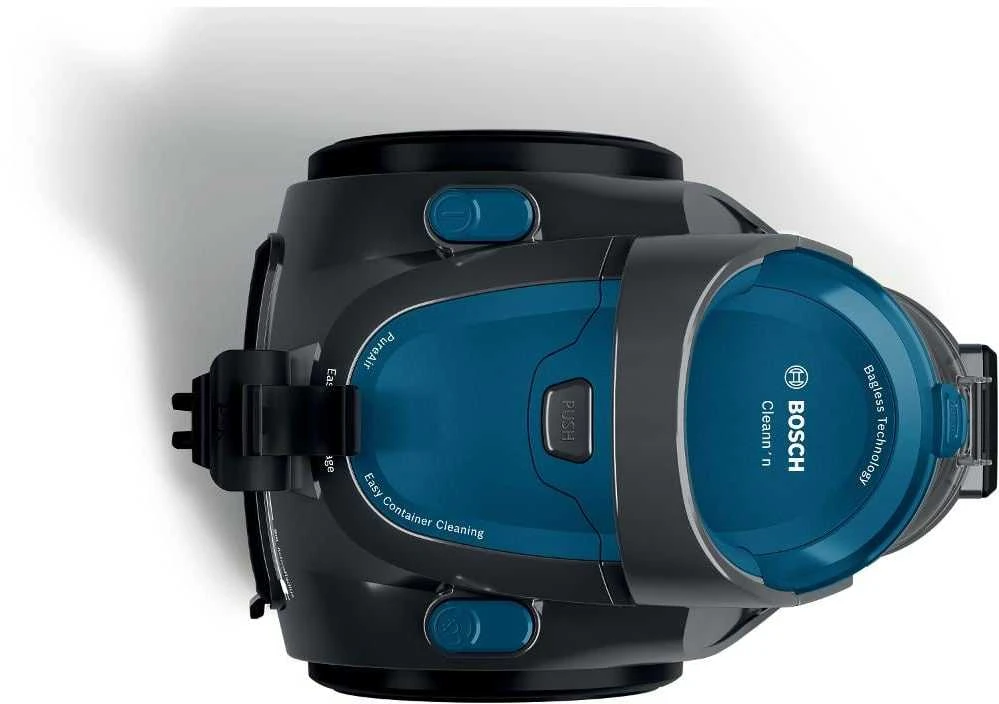 Bosch | Dulkių siurblys | BGS05A220 | Be maišelio | Dulkių talpa 1,5 l | Pilkas/Mėlyna