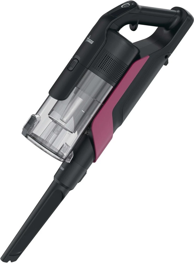 „Hoover“ dulkių siurblys | HF610HX 011 | Belaidis veikimas | Rankinis siurblis | 650 W | 21,6 V | Veikimo laikas (maks.) 100 min. | Rausvai raudona