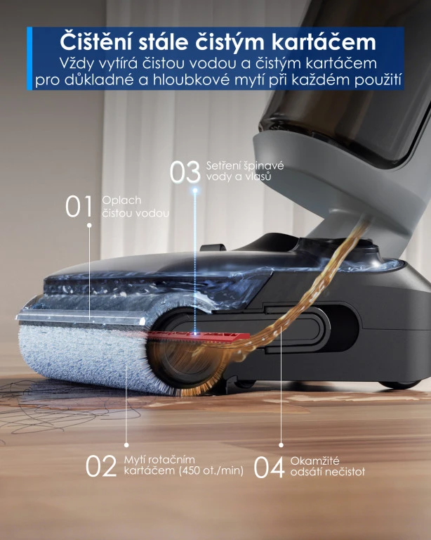 Dulkių siurblys „Tineco Floor One i5 Stretch Plus“