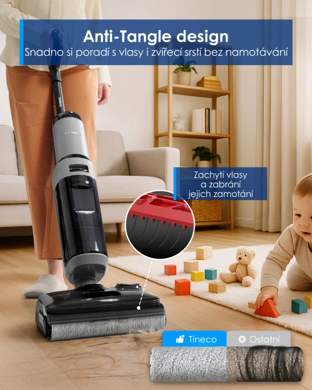 Dulkių siurblys „Tineco Floor One i5 Stretch Plus“