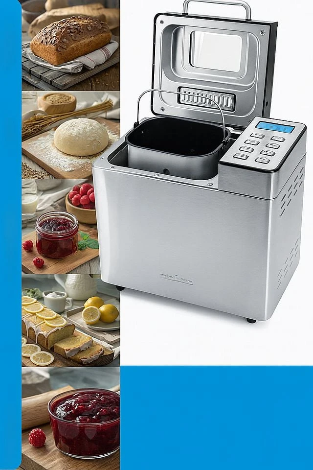 Duonkepė Profi Cook duonos kepimo aparatas nerūdijančio plieno, 3,1 l talpa, 13 programų, PC-BBA1282