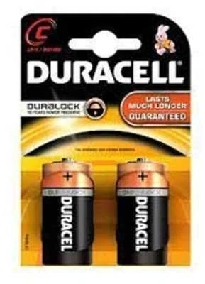 Duracell Basic šarminės baterijos, 2 vnt. (C)