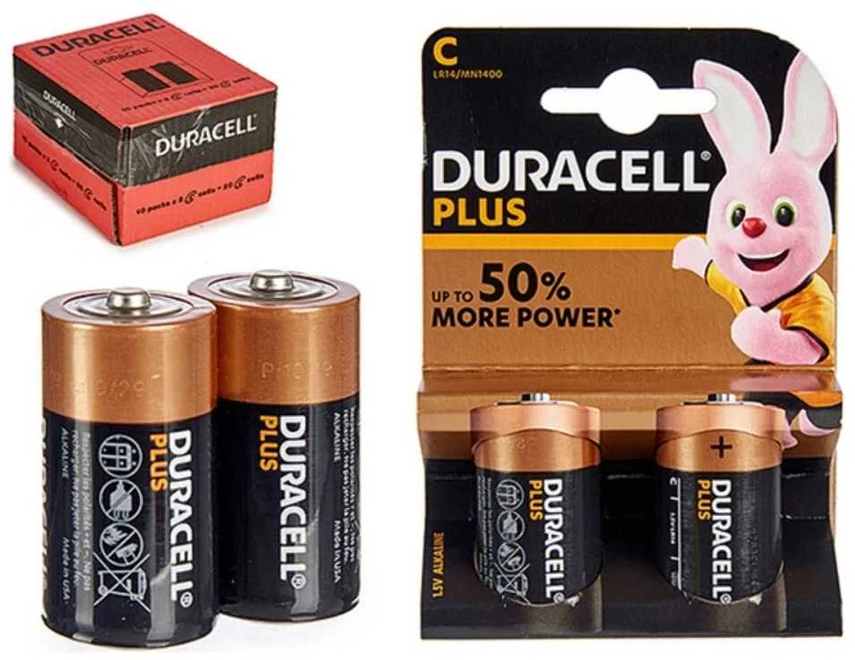 Duracell Basic šarminės baterijos, 2 vnt. (C)