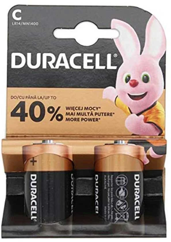 Duracell C baterijos, 2 vnt. pakuotė