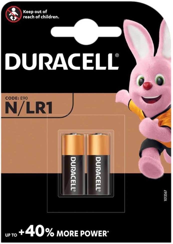 Duracell šarminės baterijos, 2 vnt. (N/LR1)