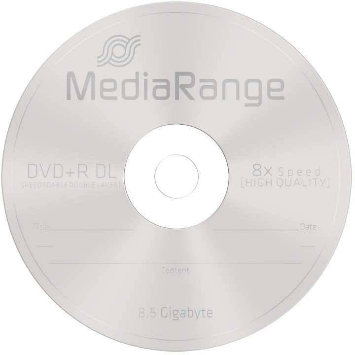 MediaRange DVD+R 8.5GB 5vnt Pack Double Layer 8x Slim