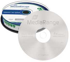 MediaRange DVD-RW 4,7 GB 4x10 vienetų (MR450)