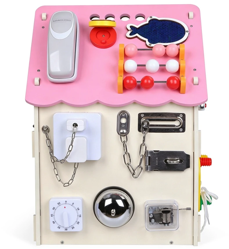 2Kids Toys 2Kids Žaislai Veiklos lenta Namelis rožinis