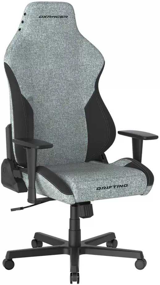 DXRacer DRIFTING žaidimų kėdė, pilkai juoda, audinys