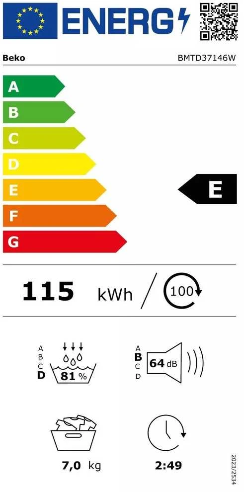 Džiovyklė Beko BMTD37146W