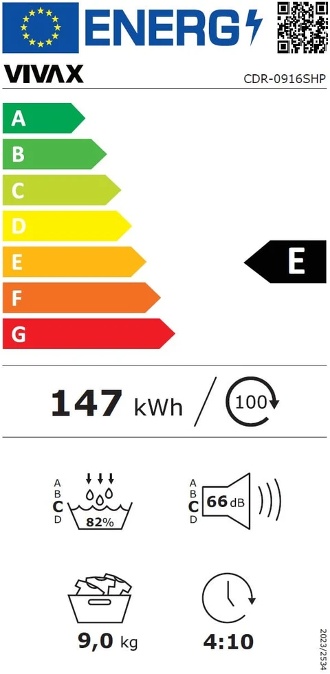 Džiovyklė VIVAX CDR-0916SHP