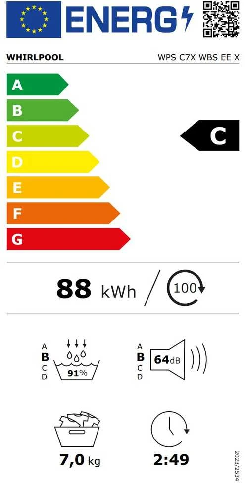 Džiovyklė „Whirlpool WPS C7X WBS EE X“
