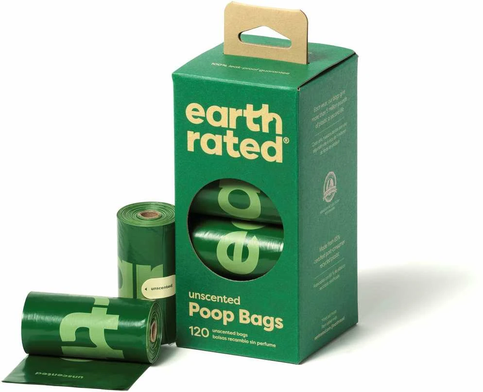 Earth Rated Earth Rated Šunų išmatų maišeliai Eko 8x15 vnt.