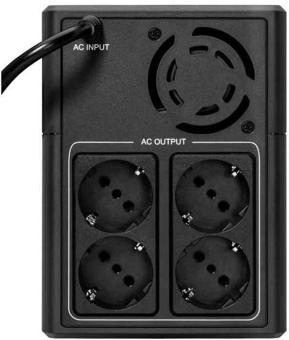 EATON 5E 1600 USB DIN G2 1600VA 900W Pridėtas įėjimo laidas 4 Schuko