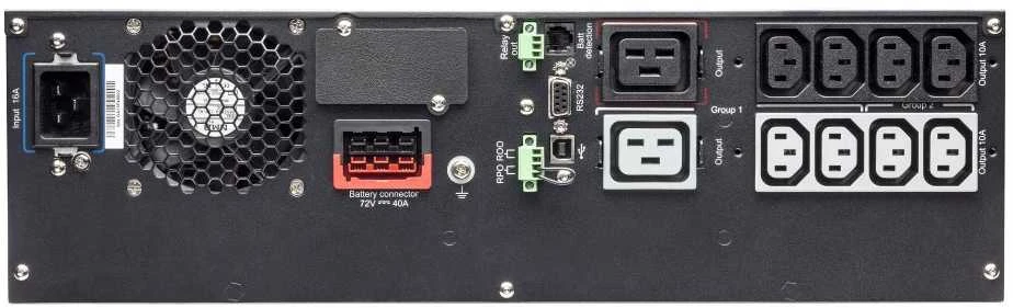 Eaton 9PX3000IRT3U nepertraukiamo maitinimo resursai (UPS) Dviguba konversija (prisijungus) 3000 VA 3000 W 10 AC išvestis(ys / čių)