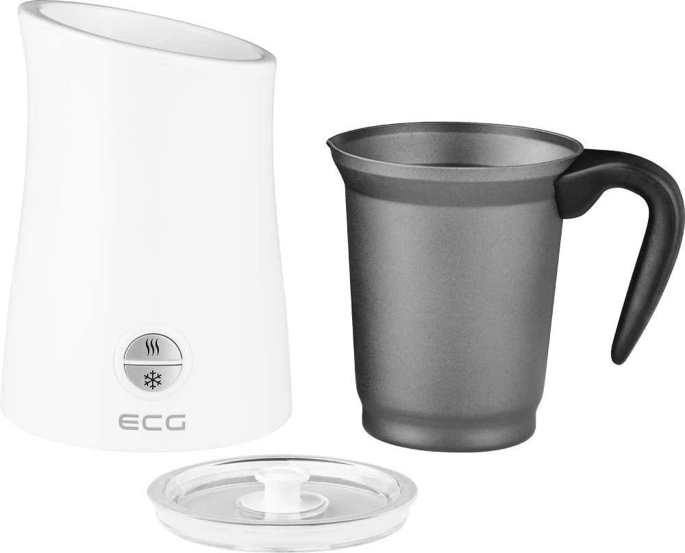 ECG NM 2255 Latte Art Baltas Pieno putotuvas, 3 automatiniai darbo režimai, Šildymo talpa: 300 ml / putojimui 150 ml