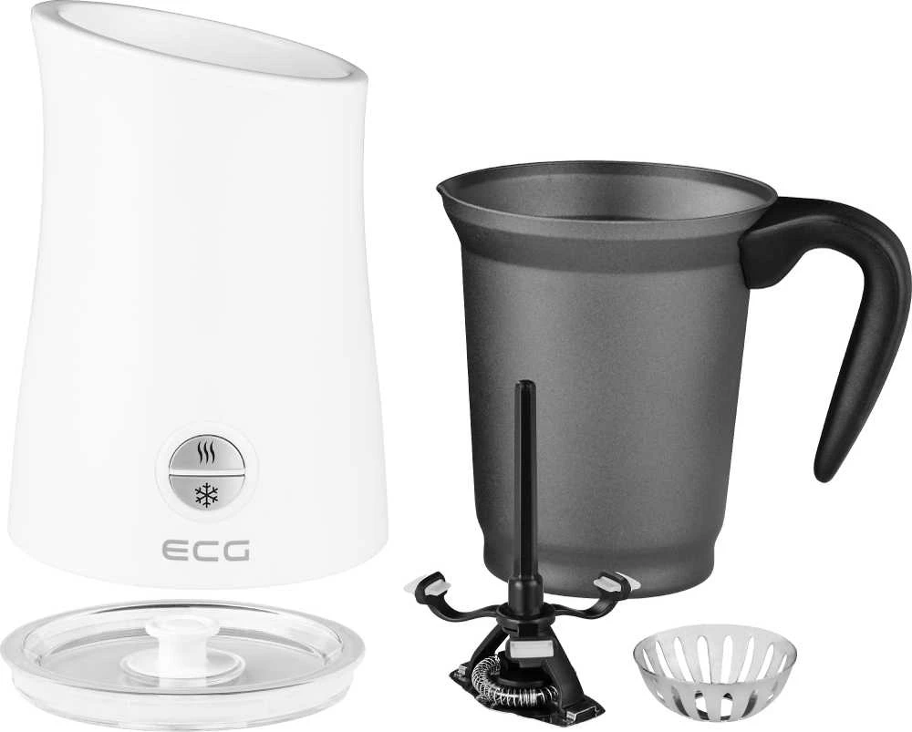 ECG NM 2255 Latte Art Baltas Pieno putotuvas, 3 automatiniai darbo režimai, Šildymo talpa: 300 ml / putojimui 150 ml