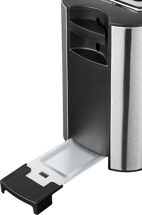 EKG ECGST10630SS Skrudintuvas, 1000W, 1 lizdas 2 skrudintuvams, temperatūros reguliavimas, Juodas/Inox spalva