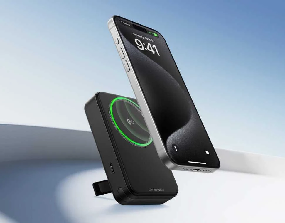 „EcoFlow RAPID“ magnetinė išorinė baterija, 10000 mAh, (juodas).
