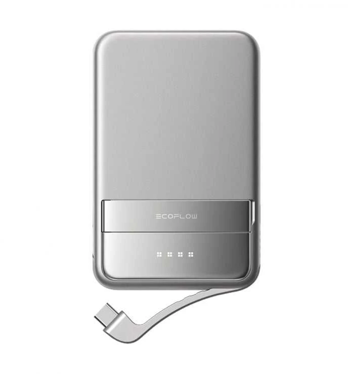 „EcoFlow RAPID“ magnetinė išorinė baterija, 5000 mAh, (sidabrinis).