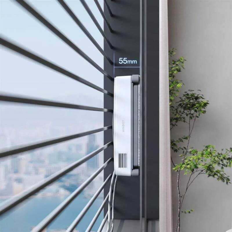 Langų valymo robotas Ecovacs WINBOT Mini, Pilkas