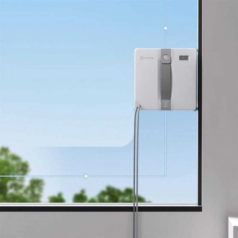 Langų valymo robotas Ecovacs WINBOT Mini, Pilkas