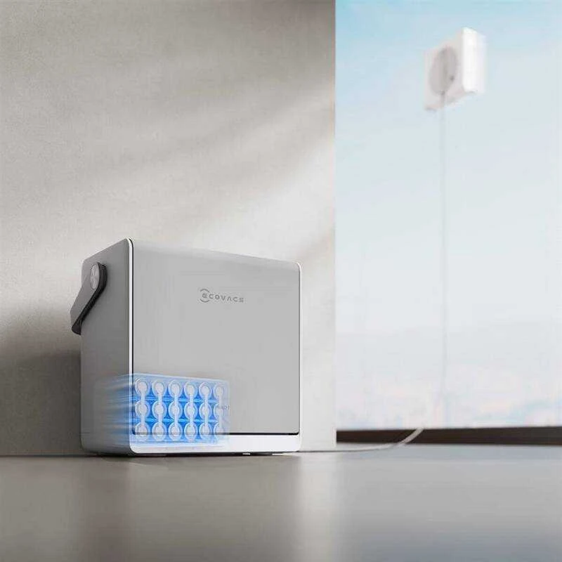 Langų valymo robotas Ecovacs WINBOT W2S OMNI, 8000 Pa, Baltas