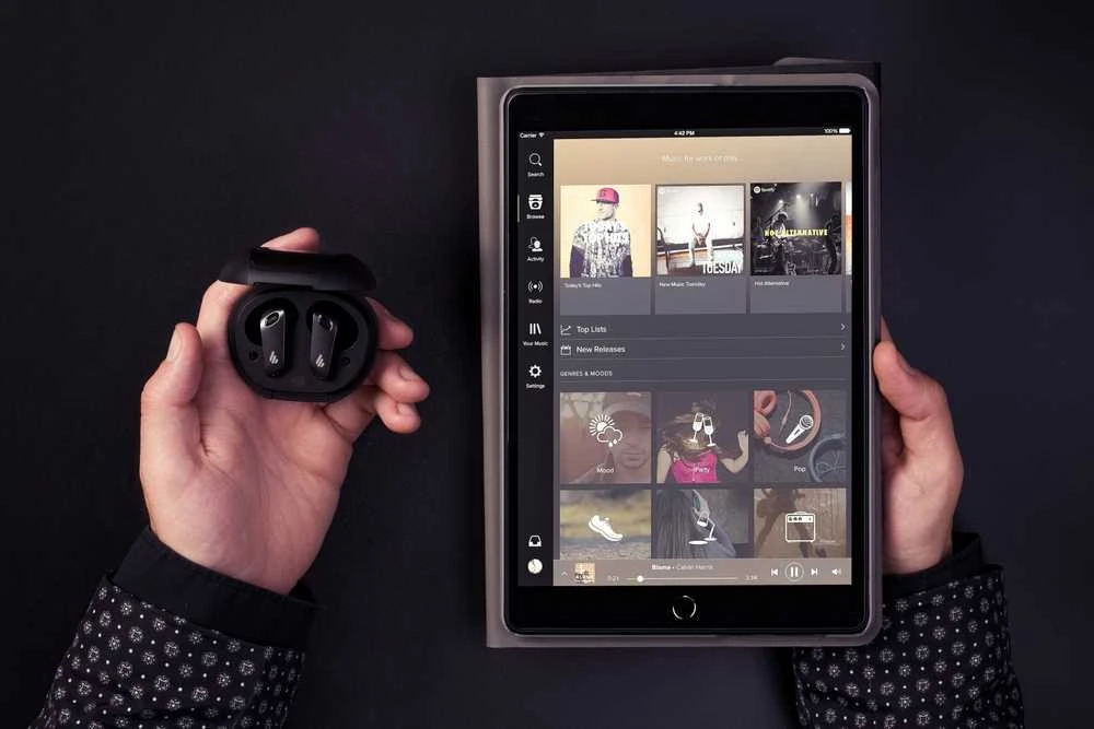 Belaidės ausinės Edifier NeoBuds Pro, Juodos spalvos