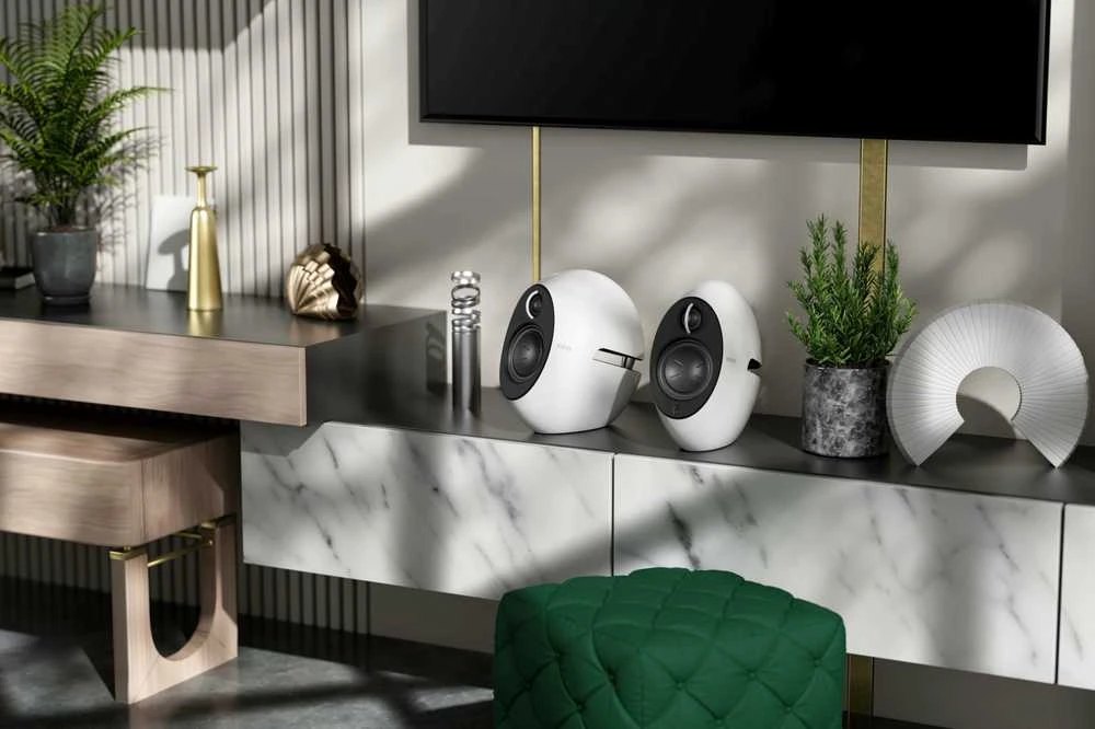 Kolonėlės Edifier e25HD Luna, Baltos/Juodos spalvos