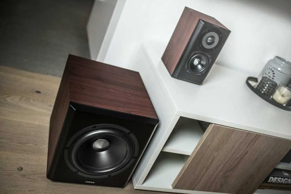 Kompiuterio kolonėlės Edifier S350DB 2.1, Rudos spalvos