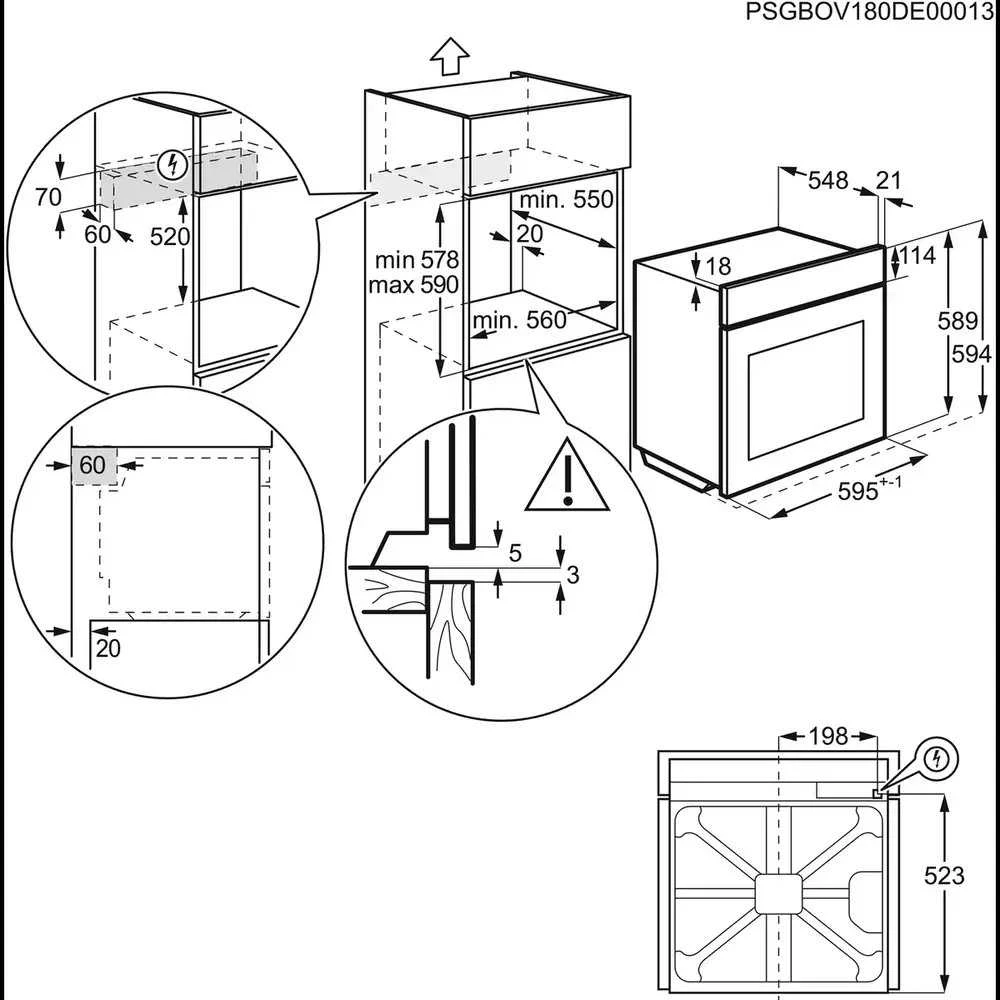 Orkaitė Electrolux EOF3H40X