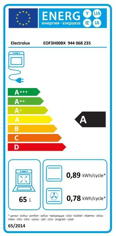 Orkaitė Electrolux EOF3H00BX