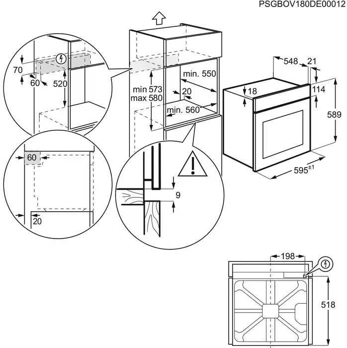 Orkaitė Electrolux EOF4P56X