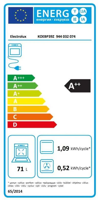 Orkaitė Electrolux KOEBP39Z