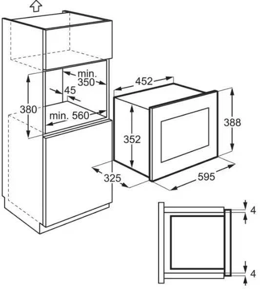 Mikrobangų krosnelė Cooker microwave Electrolux LMS2203EMK (700W, 20l, juodas and sidabrinis color)