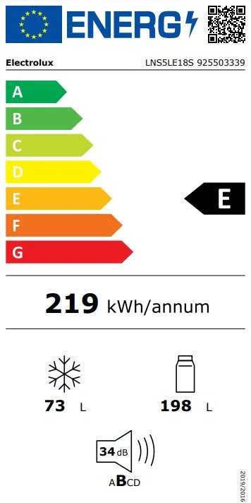 Šaldytuvas Electrolux LNS5LE18S