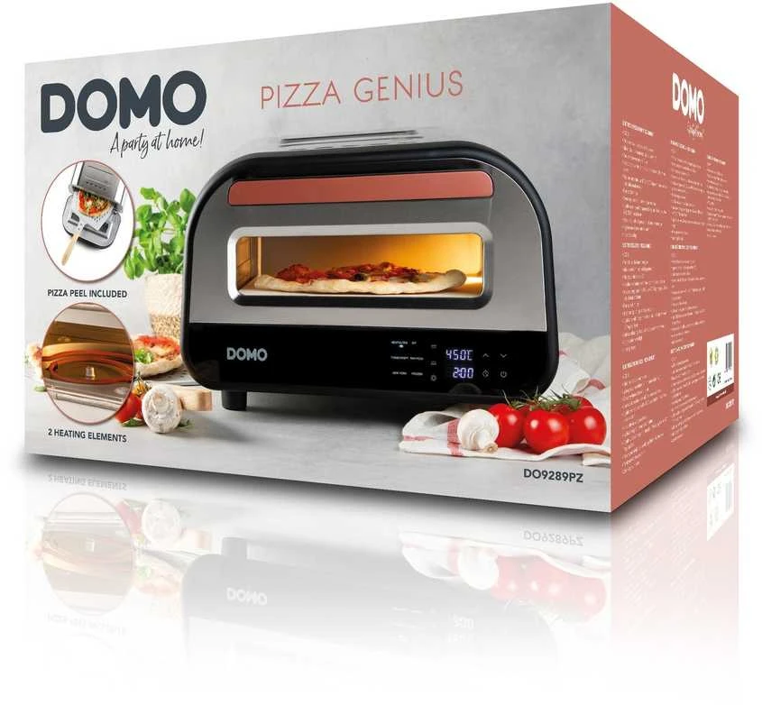 Piec do pizzy Domo DO9289PZ 1700 W sidabrinė