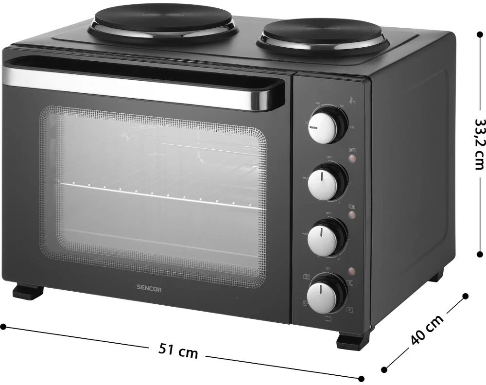 Elektrinė krosnelė Sencor SEO 3500BK mini orkaitė