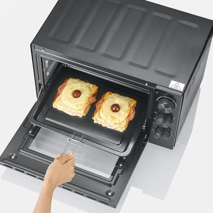 Elektrinė krosnelė Severin TO 2075 Mini piekarnik su termoobiegiem 30 l juoda
