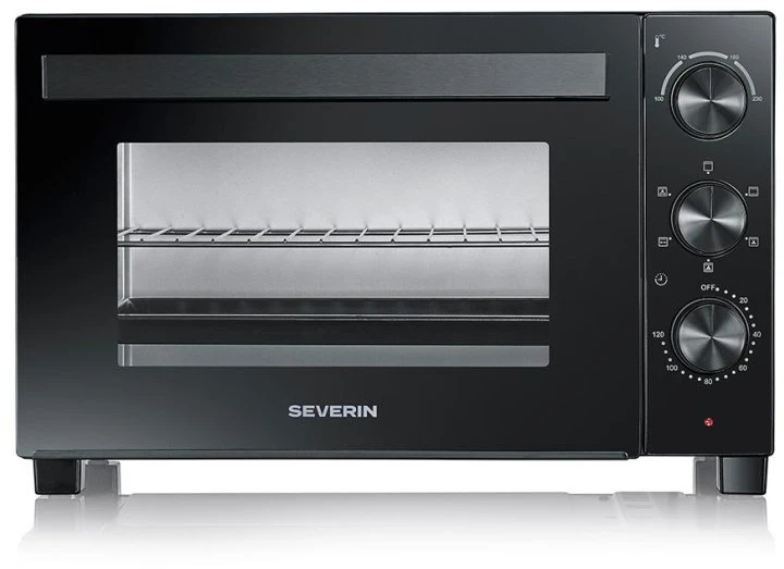 Elektrinė krosnelė Severin TO 2075 Mini piekarnik su termoobiegiem 30 l juoda