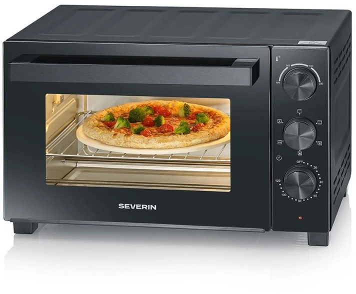 Elektrinė krosnelė Severin TO 2075 Mini piekarnik su termoobiegiem 30 l juoda